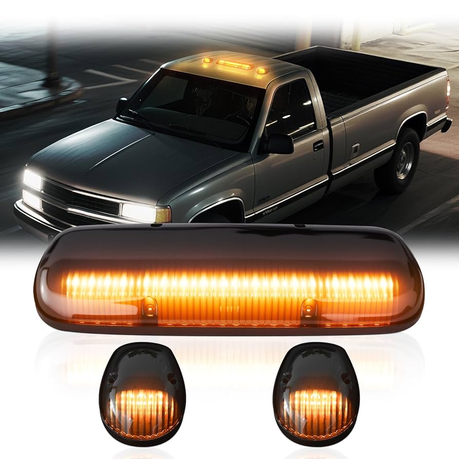 ライト・ランタン NEIGHBORHOOD NH X LFE . CB-CAN COVER 2x Amber Led Mid Roof Cab Marker Clearance Light For Mack